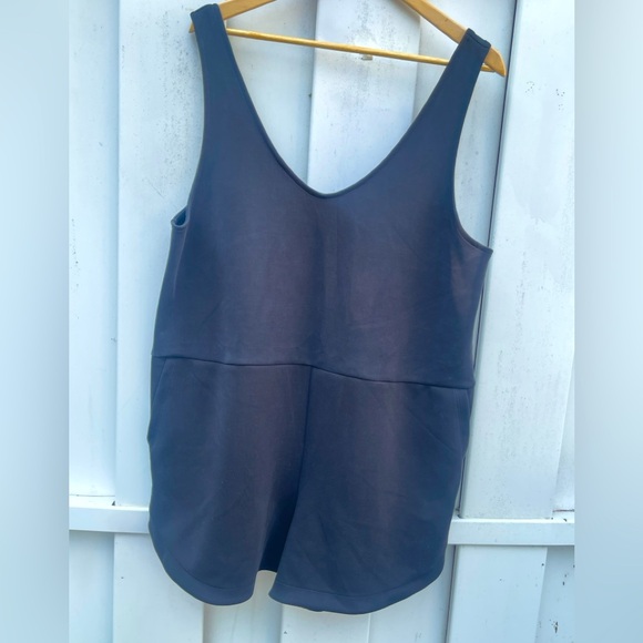 A New Day Women's Black Sandwash Mini Romper - Picture 4 of 4